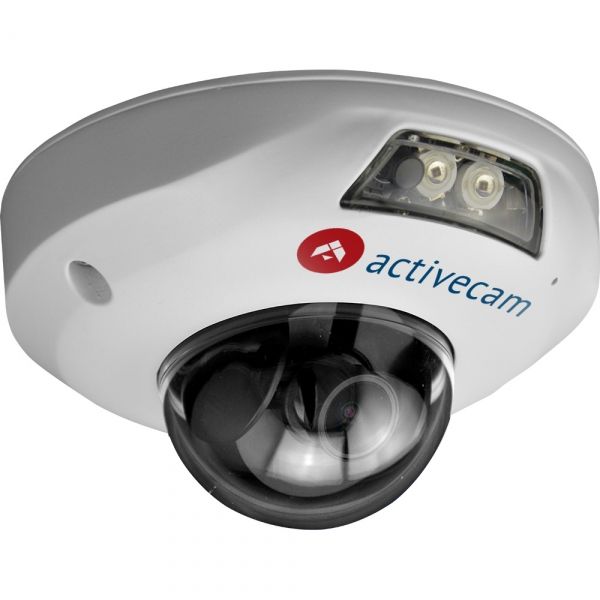 Вандалозащищенная миникупольная модель ActiveCam AC-D4101IR1 ИК-подсветкой