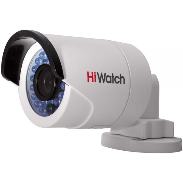 Уличная бюджетная миниатюрная IP камера-цилиндр 1.3Мп HiWatch DS-I120 с ИК-подсветкой