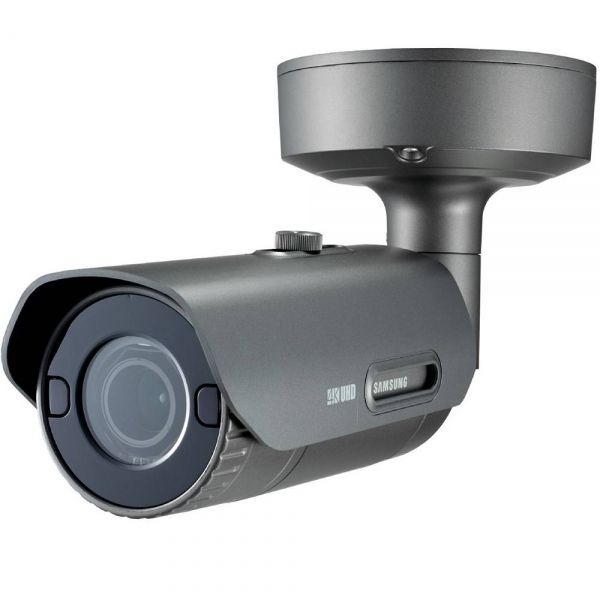 Вандалостойкая 12Мп bullet-камера для улицы Wisenet Samsung PNO-9080RP с Motor-zoom и ИК-подсветкой
