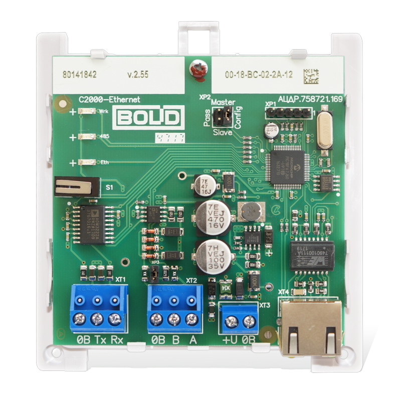 Преобразователь интерфейсов RS-485/RS-232 в Ethernet С2000-Ethernet