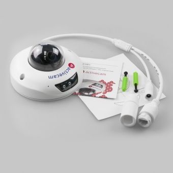 Вандалозащищенная миникупольная модель ActiveCam AC-D4101IR1 ИК-подсветкой