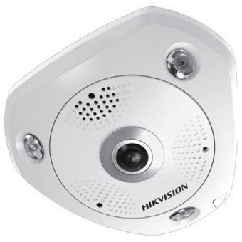 Уличная 12Мп FishEye-камера с ИК-подсветкой Hikvision DS-2CD63C2F-IVS